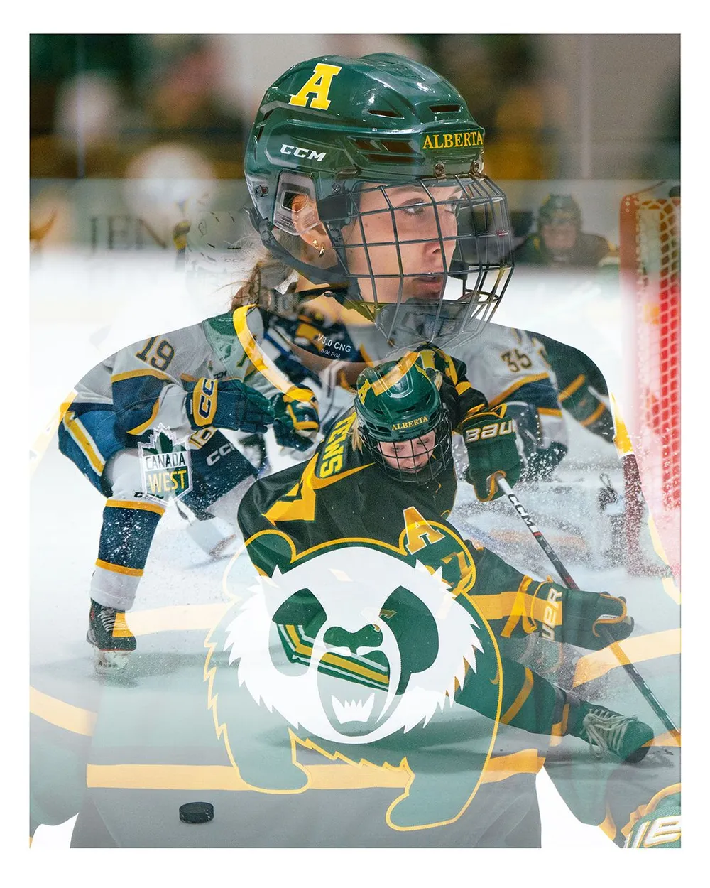 Pandas double exposure composite